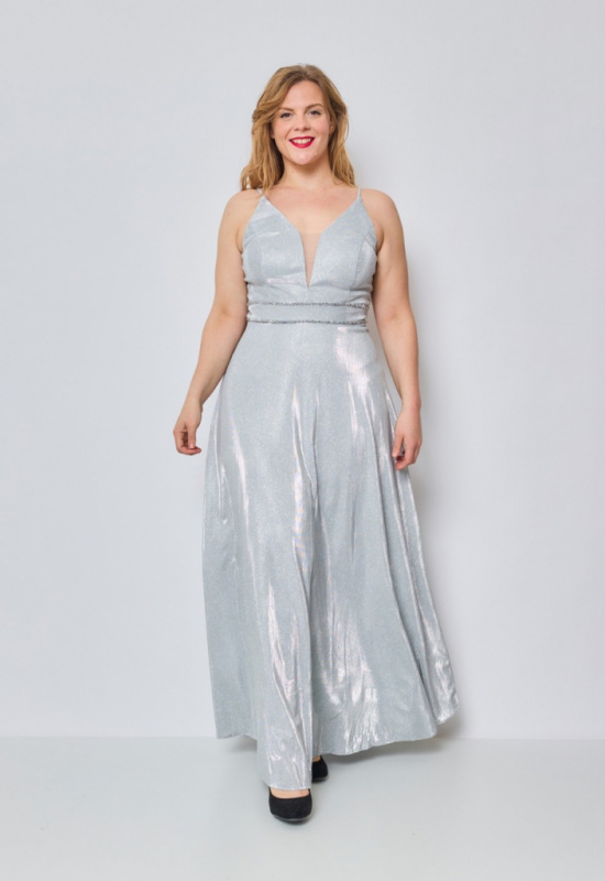 STRIEBORNÉ SPOLOČENSKÉ ŠATY PRE MOLETKY CHELSY 