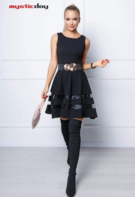 ČIERNE KRÁTKE SPOLOČENSKÉ ŠATY BABA X 