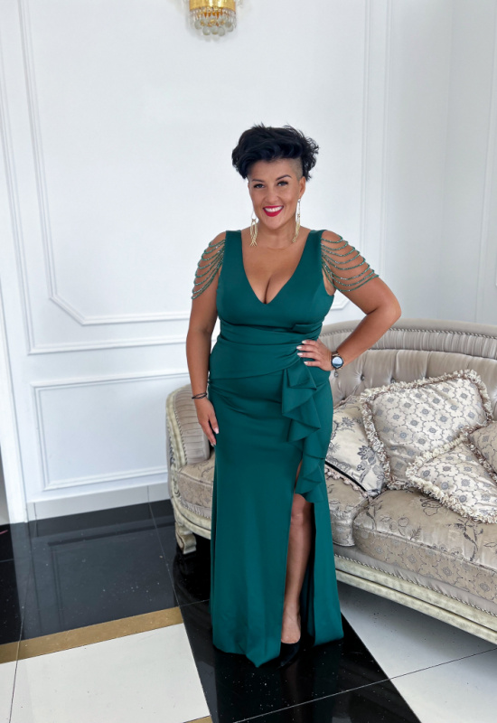 ZELENÉ KRÁTKE SPOLOČENSKÉ ŠATY MONIA BIS 