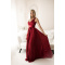 LESKLÉ BORDOVÉ SPOLOČENSKÉ ŠATY SELENE