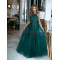DLHÉ SMARAGDOVO ZELENÉ SPOLOČENSKÉ ŠATY LOLITA